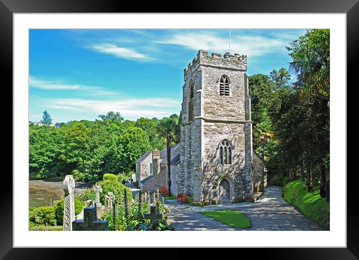 st just in roseland church Framed Mounted Print by Kevin Britland