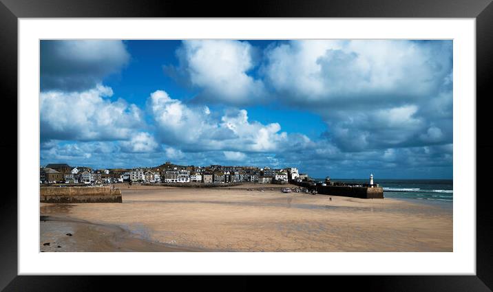 st.ives cornwall Framed Mounted Print by Kevin Britland