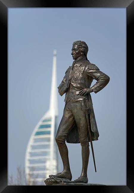 Nelson and the Tower Framed Print by Sharpimage NET