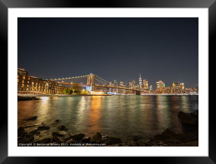 New York City Long Exposure Framed Mounted Print by Benjamin Brewty