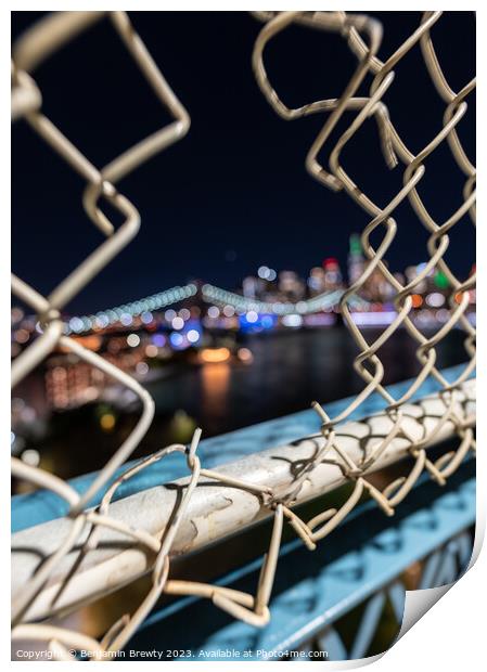 Manhattan Bridge  Print by Benjamin Brewty