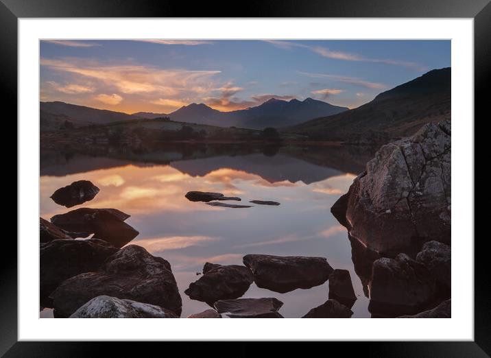 Snowdon reflection Framed Mounted Print by Rory Trappe