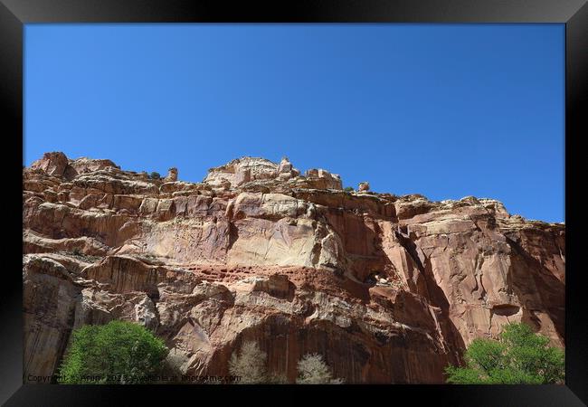 Capitol Reef national park Utah Framed Print by Arun 