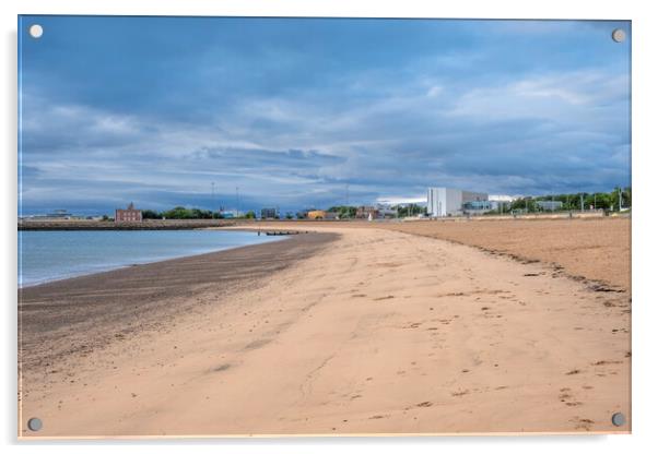 South Shields Beach Acrylic by Steve Smith