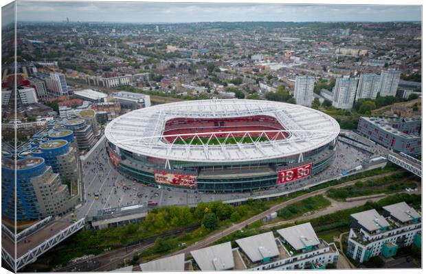 Emirates Stadium Canvas Print by Apollo Aerial Photography