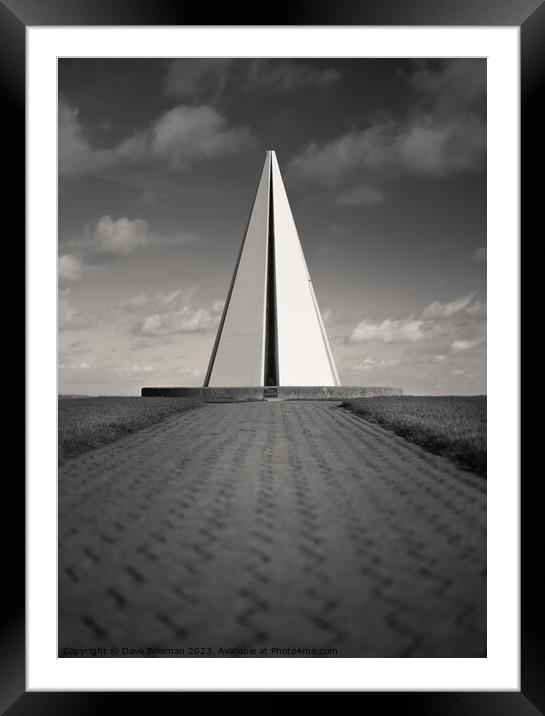 Light Pyramid Framed Mounted Print by Dave Bowman