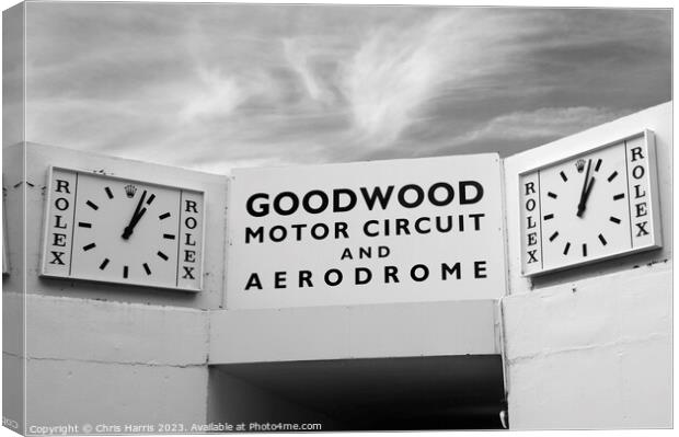   Goodwood Motor Circuit and Aerodrome Canvas Print by Chris Harris