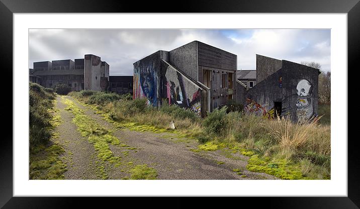 Polphail ghost village (wide) Framed Mounted Print by Gary Eason