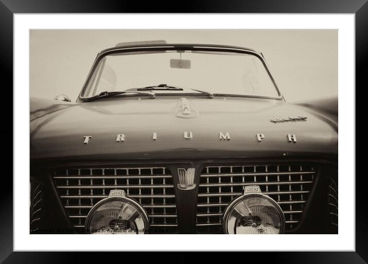 Triumph Herald classic car Framed Mounted Print by Chris Harris