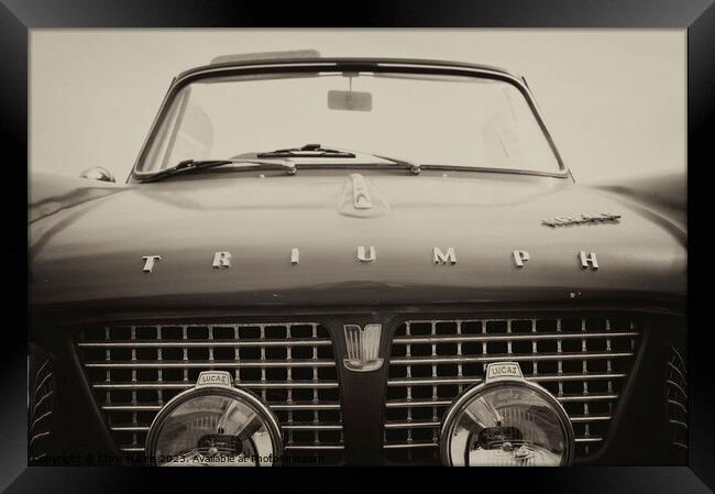 Triumph Herald classic car Framed Print by Chris Harris