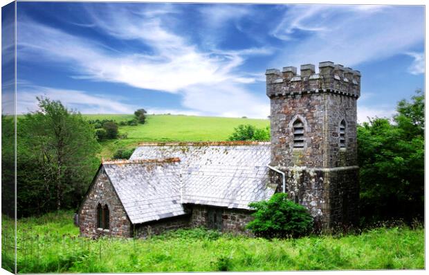Temple church on  bodmin moor Canvas Print by Kevin Britland