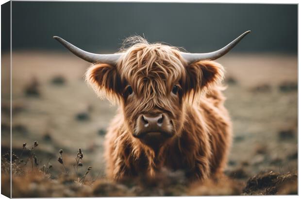 Highland Cow  Canvas Print by Picture Wizard
