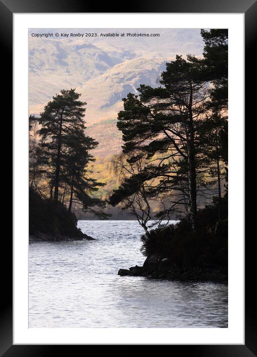 Loch Katrine Framed Mounted Print by Kay Roxby