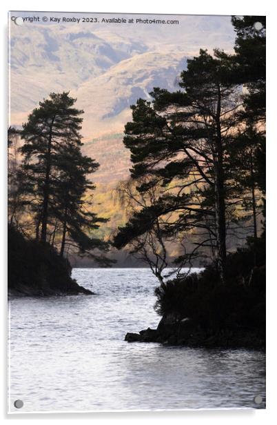Loch Katrine Acrylic by Kay Roxby