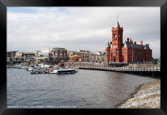 Cardiff bay waterfront Framed Print by Kevin Round