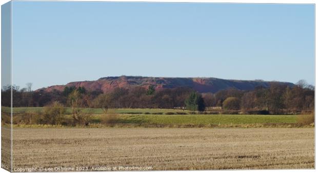 Greendykes Bing, West Lothian, Scotland Canvas Print by Lee Osborne