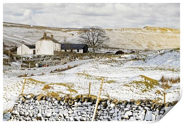 Winter Landscape Scene in North Pennines AONB Print by Martyn Arnold