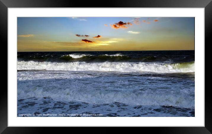 Seascape 325 Framed Mounted Print by Tom McPherson