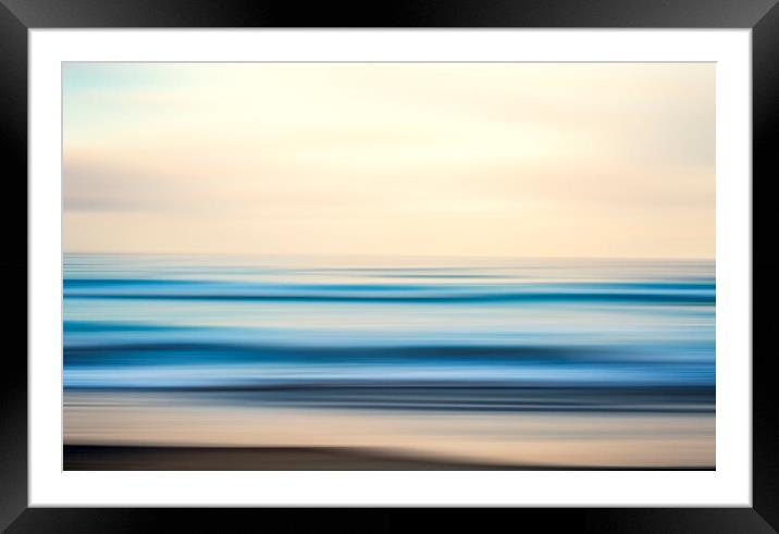 Soulful Lines Of The Sea Framed Mounted Print by Joseph S Giacalone