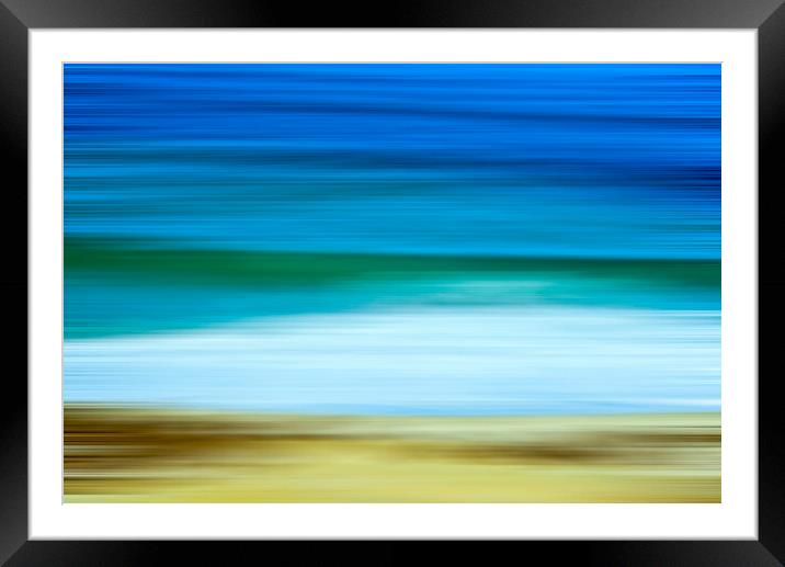 Summer Of Love Abstract Framed Mounted Print by Joseph S Giacalone