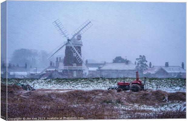Winters Harvest at Cley next the Sea  Canvas Print by Jim Key
