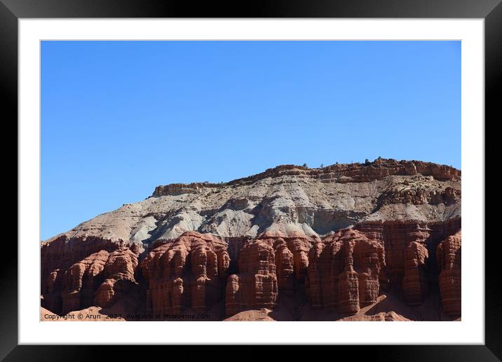 Capitol Reef national park Utah Framed Mounted Print by Arun 