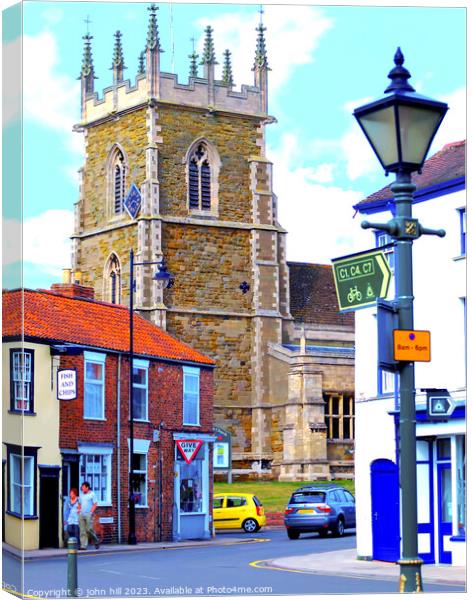 St. Wilfred's church, Alford, Lincolnshire Canvas Print by john hill