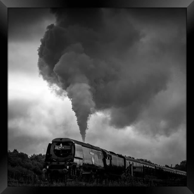 Steam train Framed Print by chris smith