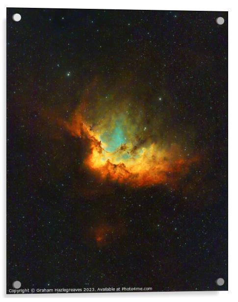 Wizard Nebula Acrylic by Graham Hazlegreaves