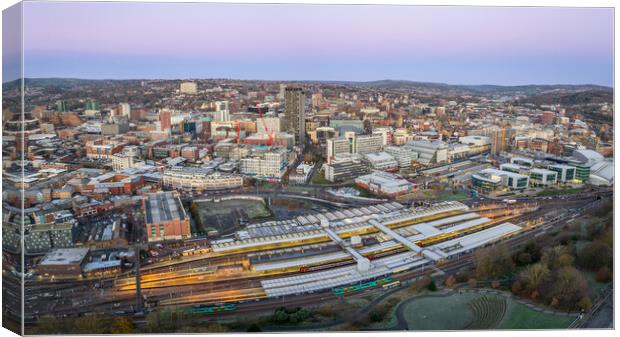 Sheffield City Morning Canvas Print by Apollo Aerial Photography