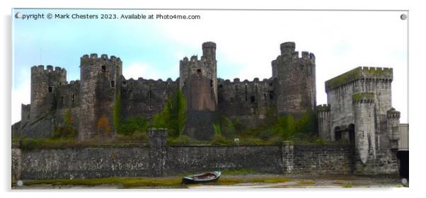 Conwy Castle Acrylic by Mark Chesters