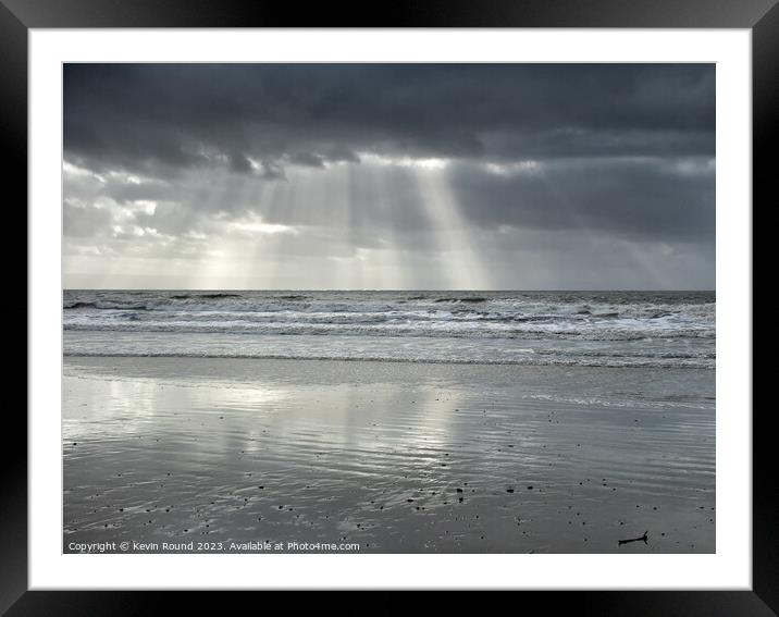 Ognore Winter Dark Clouds Framed Mounted Print by Kevin Round