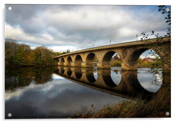 Hexham Bridge Acrylic by mark james