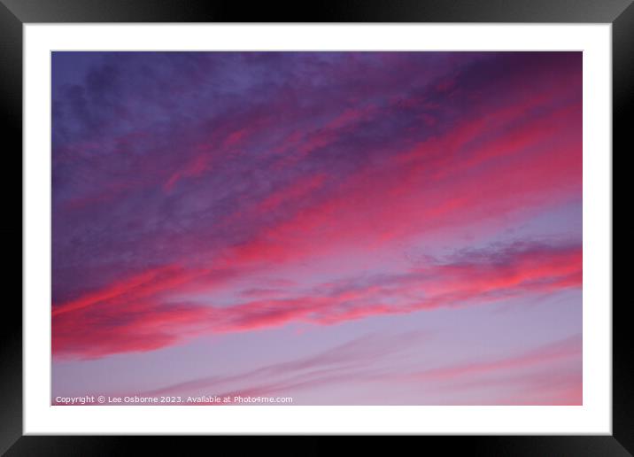 Scottish Sunset Framed Mounted Print by Lee Osborne
