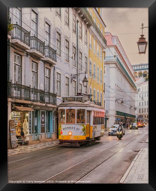 Classic Lisbon Framed Print by Terry Newman