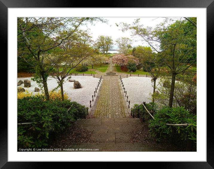 Kyoto Friendship Garden, Edinburgh Framed Mounted Print by Lee Osborne