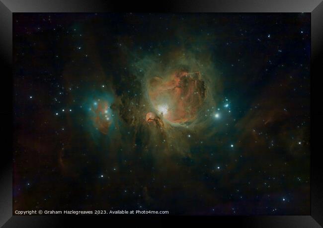 The Great Orion Nebula Framed Print by Graham Hazlegreaves
