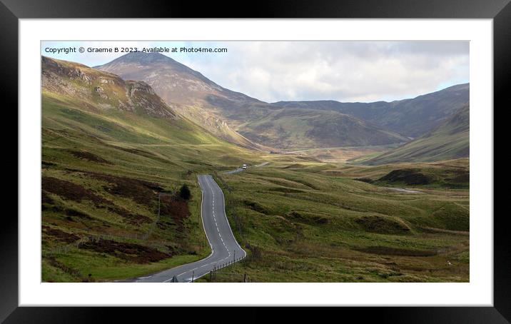Lonely Motorhome Framed Mounted Print by Graeme B