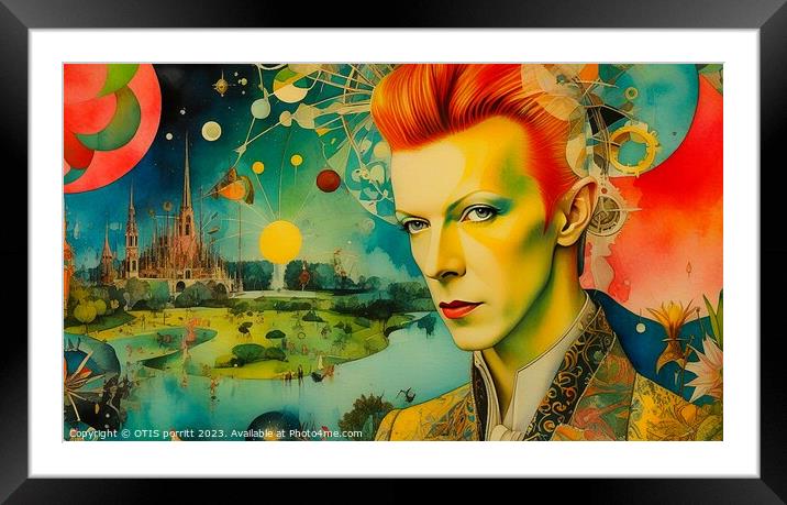 BOWIEISM 6 Framed Mounted Print by OTIS PORRITT