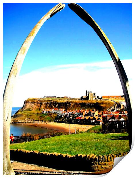 Whitby, Yorkshire. Print by john hill