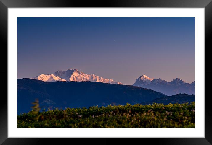 Landscpae view of Moutain range  Framed Mounted Print by Ambir Tolang