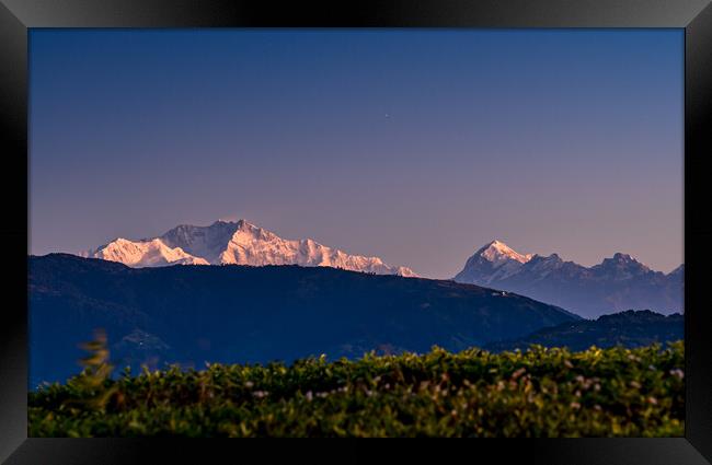 Landscpae view of Moutain range  Framed Print by Ambir Tolang