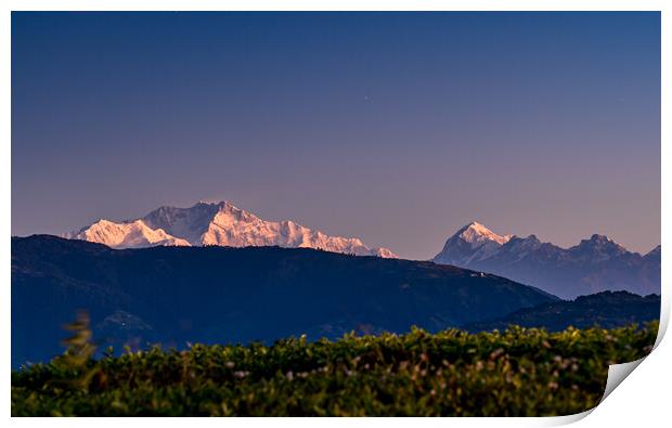 Landscpae view of Moutain range  Print by Ambir Tolang