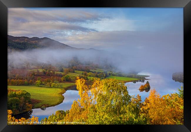 Queen's View, Perth and Kinross, Perthshire, Scotl Framed Print by Arch White