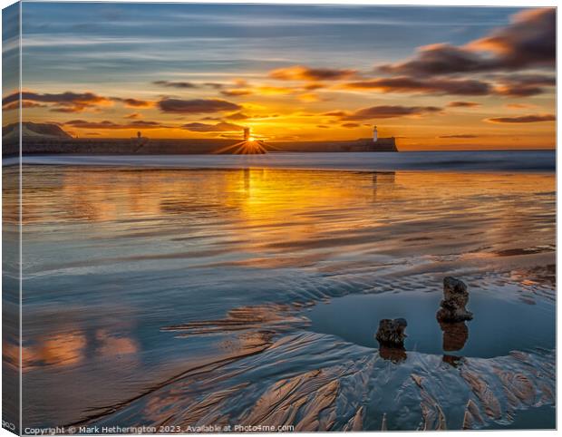 Sinking In The west Canvas Print by Mark Hetherington