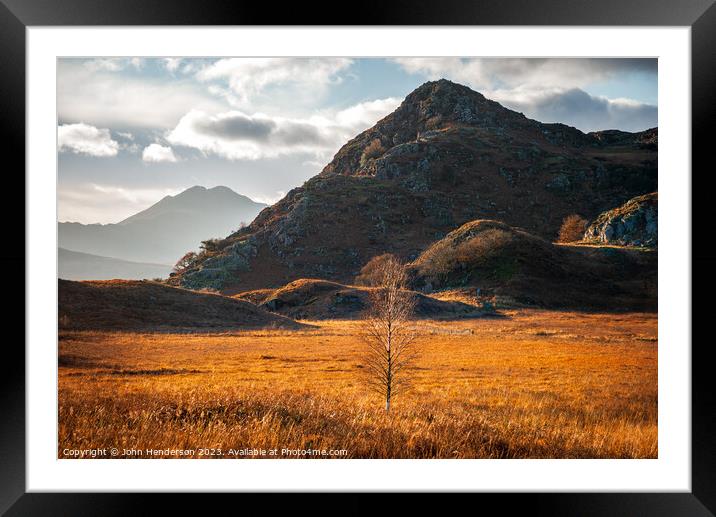 Autumn Snowdonia Framed Mounted Print by John Henderson