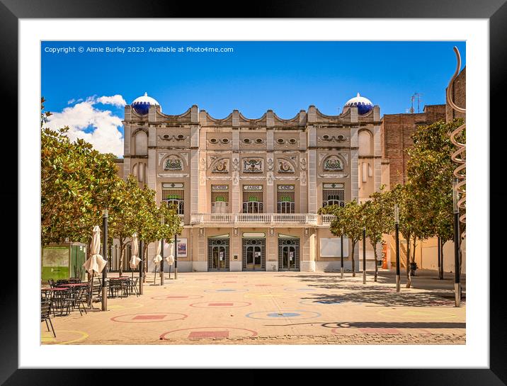 Teatre Municipal  Framed Mounted Print by Aimie Burley