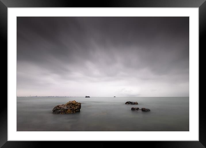 Sea Forts, Seaview Framed Mounted Print by Mark Jones