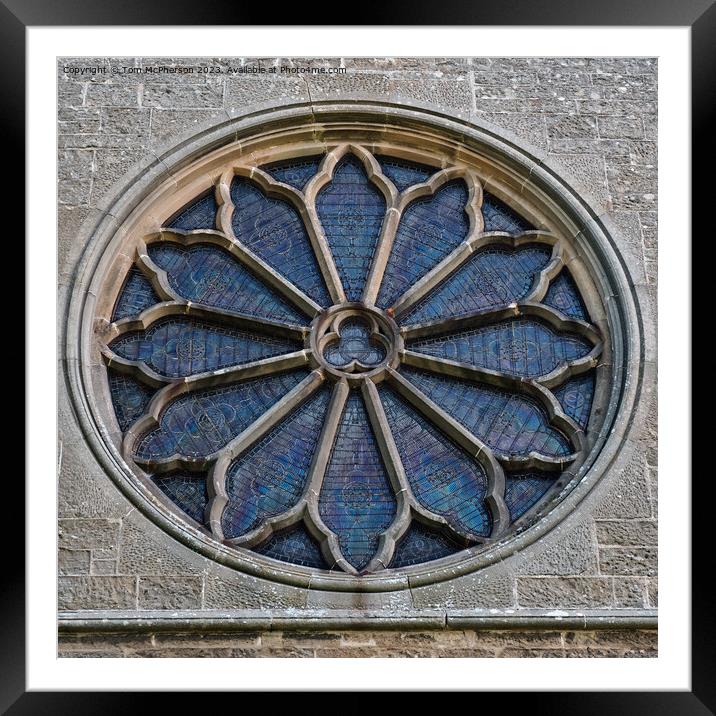 Rose Window  Framed Mounted Print by Tom McPherson