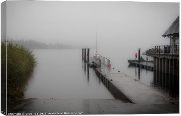 Rainy Loch Lomond Canvas Print by Graeme B